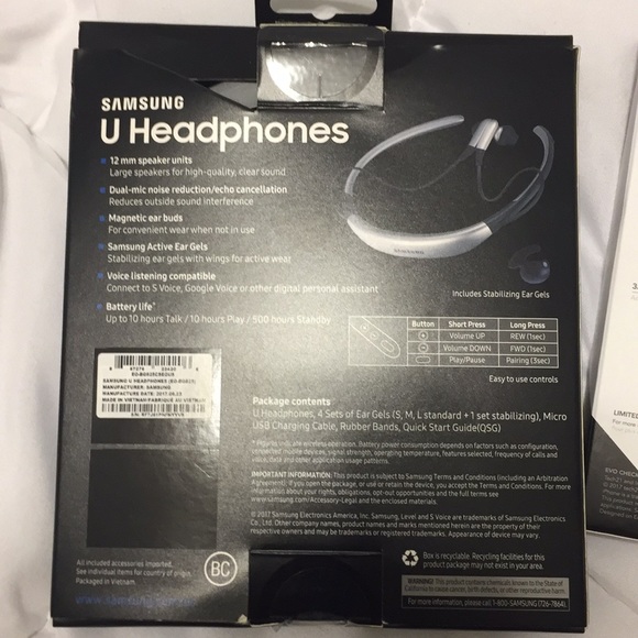 Samsung Bluetooth headphones and iphoneX case - Picture 3 of 3